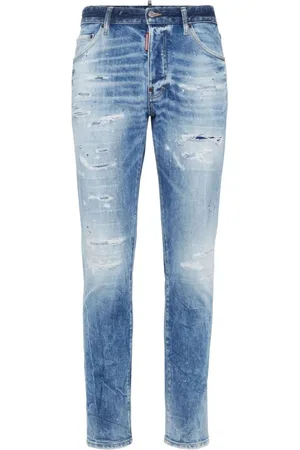 Dsquared2 Jeans, Herre, Blå, S, Uld, Long Crotch Jeans