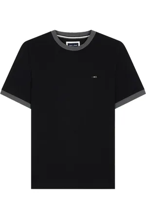 Eden Park Top, Herre, Sort, 3XL, Bomuld, Rugby-inspireret bomuldst-shirt med broderi