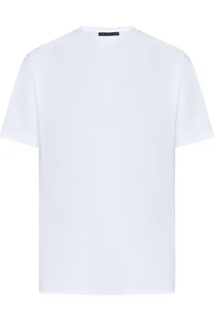 LOW BRAND Top, Herre, Hvid, L, Bomuld, Hvid Crewneck T-shirt til mænd