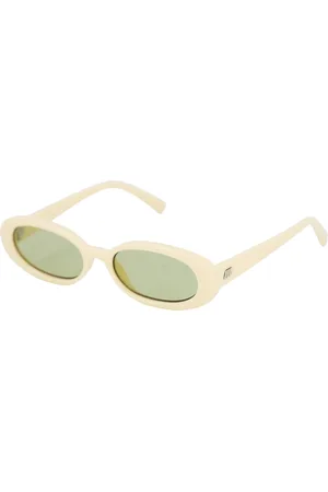 Le Specs Tilbehør, unisex, Hvid, S, Oval Love Solbriller Off