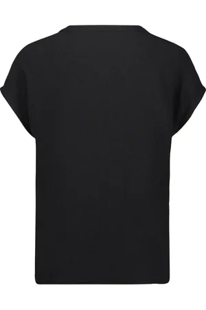 Betty Barclay Bluser & Skjorter, Dame, Sort, XL, Uld, Afslappet V-hals Basis T-shirt