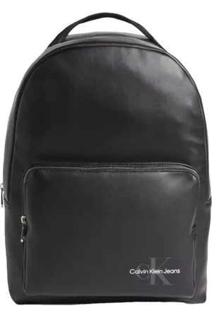 Calvin Klein Taske, Herre, Sort, ONE SIZE, Uld, Stilfuld Syntetisk Læder Rygsæk