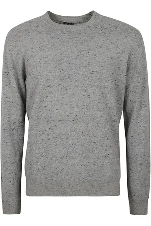 Ermenegildo Zegna Strik, Herre, Grå, M, Grå Sweater til Mænd