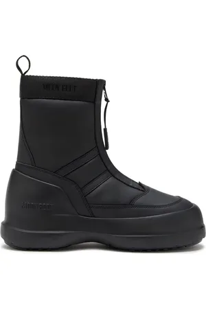 Moon Boot Sko, Dame, Sort, 40 EU, Polyester, Kraftig lynlåsstøvle med praktisk lynlås foran