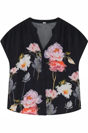 gustav Bluser & Skjorter, Dame, Flerfarvet, L, Elegant Blomstret Skjortebluse