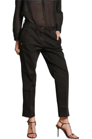 Masons Bukser, Dame, Sort, 2XS, Satin, Sort Stræk Satin Gulerod Fit Chino Bukser