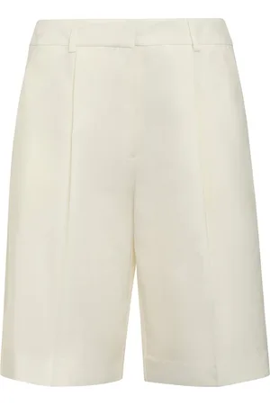 Calvin Klein Shorts, Dame, , S, Polyester, Plisserede Bermuda Shorts i Techno-stof