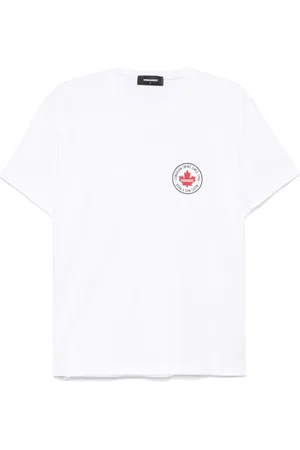 Dsquared2 Top, Herre, Hvid, XL, Uld, Stilfulde T-shirts & Polos til mænd