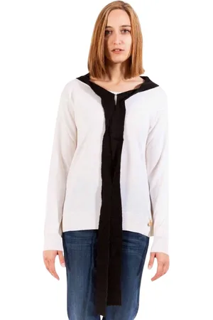 Moschino Strik, Dame, Hvid, M, Uld, Hvid Uld Kvinder Sweater Langærmet