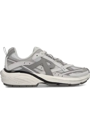 Represent Sko, Herre, Grå, 42 EU, Polyester, Stof Lave Top Sneakers med Mesh Indsæt