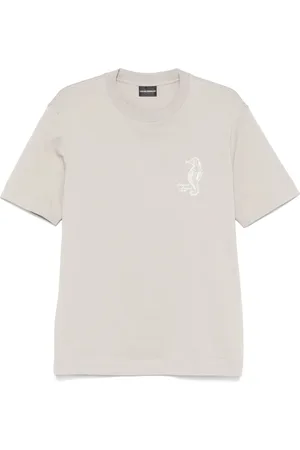 Emporio Armani Top, Herre, , 2XL, Bomuld, Bomuld T-shirt med Stilfuldt Design