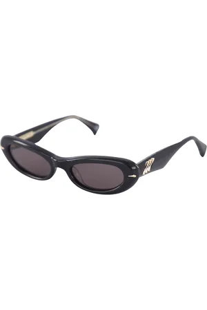Le Specs Tilbehør, unisex, Sort, M, Sort Oval Solbriller Numero Uno Stil