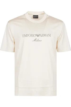 Emporio Armani Top, Herre, , L, Broderet Logo T-shirt