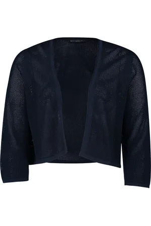 Betty Barclay Strik, Dame, Blå, S, Afslappet pasform sommer cardigan