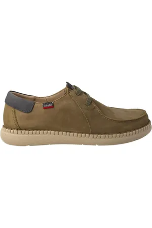 CallagHan Sko, Herre, Grøn, 42 EU, Læder, Mænds Wallaby Sko i Khaki