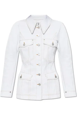 Givenchy Jakke, Dame, Hvid, S, Bomuld, Hvid Jakke Elegant Stil