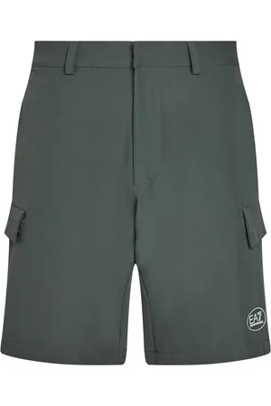 EA7 Shorts, Herre, Grøn, S, Cargo Logo Bælte Shorts