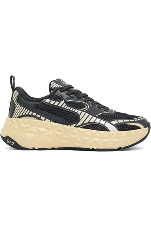 EA7 Sko, Herre, Sort, 41 1/3 EU, Uld, Sort/Guld Sneaker Ultimate C2 Kombra Tech