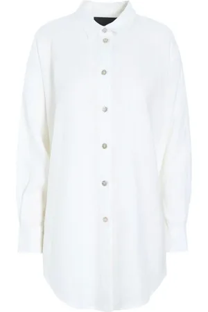 Bitte Kai Rand Bluser & Skjorter, Dame, Hvid, M, Uld, Airy Linen Skjorte Skjorter