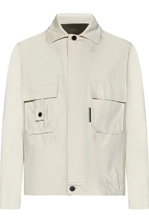 LOW BRAND Jakke, Herre, Hvid, XL, Denim, Hvid Denim Jakke Klassisk Stil