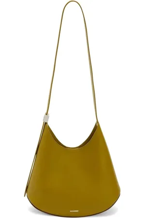 Jil Sander Taske, Dame, Grøn, ONE SIZE, Uld, Grøn Læder Skuldertaske