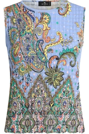 Etro Top, Dame, Flerfarvet, S, Uld, Stilfuldt Striktop til Kvinder