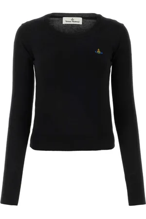 Vivienne Westwood Strik, Dame, Sort, S, Bomuld, Sort Bomuld Bland Bea Sweater