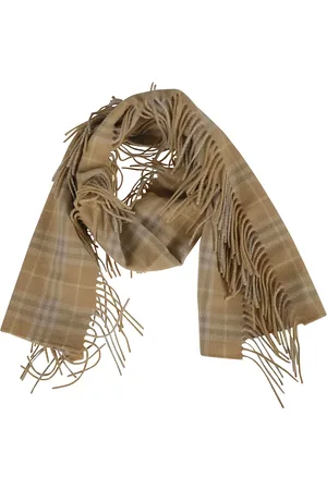 Burberry Tilbehør, Dame, Brun, ONE SIZE, Uld, Ternet Vintage Glad Tørklæde