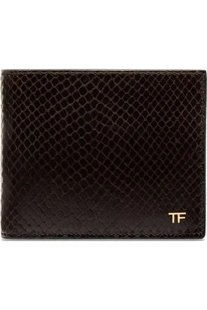 Tom Ford Tilbehør, Herre, Brun, ONE SIZE, Læder, Italiensk læderpung med kornet tekstur