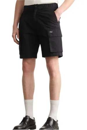 Calvin Klein Shorts, Herre, Sort, W30, Bomuld, Sort Cargo Bermuda Shorts