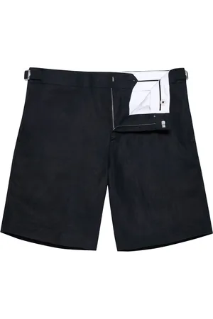 Orlebar Brown Shorts, Herre, Blå, W34, Linned, Linnedshorts med lommer
