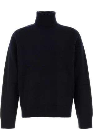 Maison Margiela Strik, Herre, Blå, L, Uld, Midnight Wool Sweater