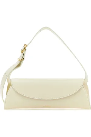 Jil Sander Taske, Dame, , ONE SIZE, Uld, Lille Elfenbenslæder Skuldertaske
