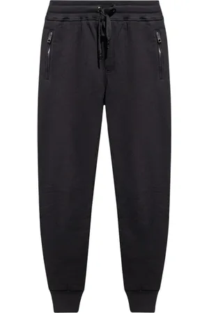 Dolce & Gabbana Bukser, Herre, Sort, XL, Bomuld, Bomuldssweatpants