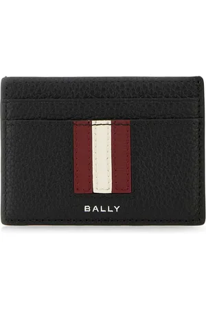Bally Tilbehør, Herre, Sort, ONE SIZE, Læder, Sort læderkortholderpung