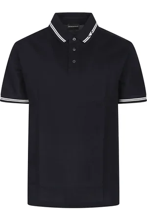 Emporio Armani Top, Herre, Blå, XL, Klassisk Polo Skjorte