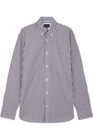 Eden Park Skjorte, Herre, Blå, 3XL, Bomuld, Stribet bomuldsskjorte Regular Fit