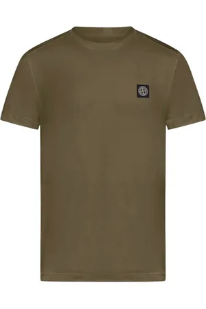 Stone Island Top, Herre, Brun, M, Bomuld, Bomuld Jersey T-shirt