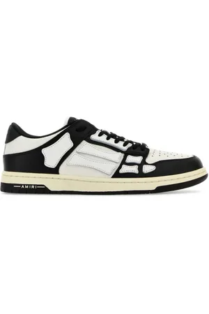 AMIRI Sko, Herre, Sort, 45 EU, Læder, To-tone læder Skel sneakers
