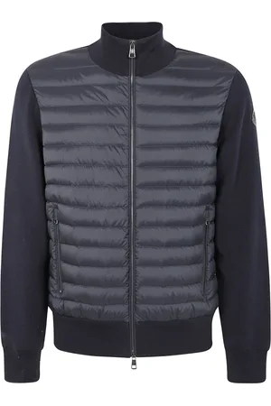 Moncler Jakke, Herre, Blå, M, Strik Cardigan Sweater