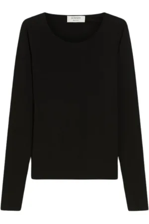 Sportmax Top, Dame, Sort, L, Uld, Stilfulde Sweaters til enhver lejlighed