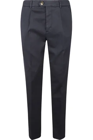 Brunello Cucinelli Bukser, Herre, Blå, S, Bomuld, Slim-Fit Blå Bukser