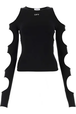 OFF-WHITE Top, Dame, Sort, XS, Nylon, Sort Stretch Nylon Top