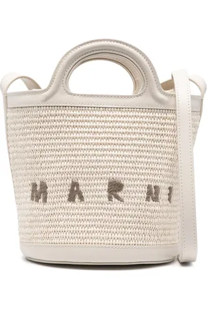 Marni Taske, Dame, Hvid, ONE SIZE, Uld, Tropicalia Spandtaske i Hvid