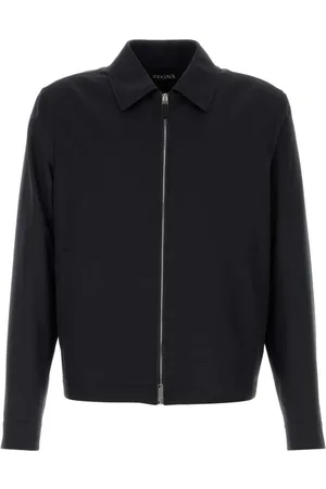 Ermenegildo Zegna Jakke, Herre, Blå, L, Polyester, Midnight Polyester Jacket
