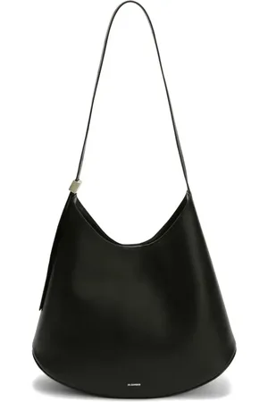 Jil Sander Taske, Dame, Sort, ONE SIZE, Uld, Sort Læder Skuldertaske