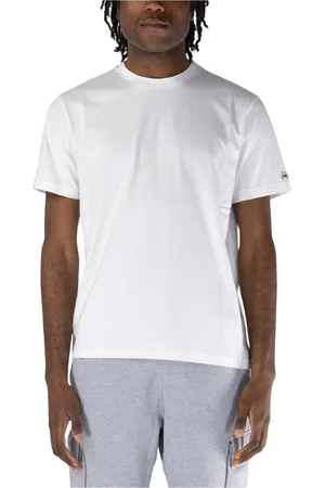 MC2 SAINT BARTH Top, Herre, Hvid, M, Kortærmet T-shirt med broderet logo
