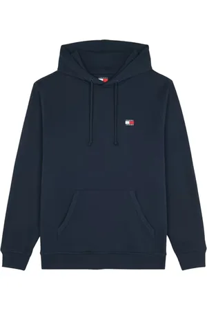 Tommy Hilfiger Sweathshirts & Hoodies, Herre, Blå, 3XL, Bomuld, Blå Logo Hættetrøje Bomuld