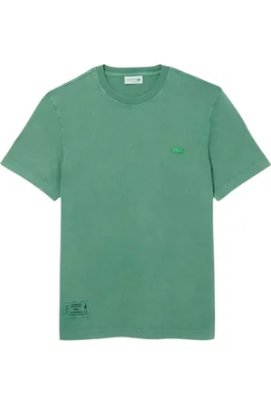 Lacoste Top, Herre, Grøn, M, Bomuld, Grøn Klassisk Krokodille Logo T-shirt