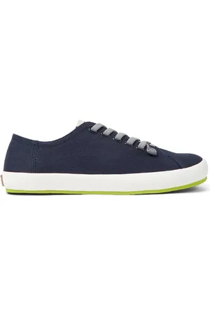 Camper Sko, Herre, Blå, 44 EU, Uld, Stilfulde Canvas Sneakers